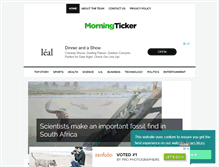 Tablet Screenshot of morningticker.com